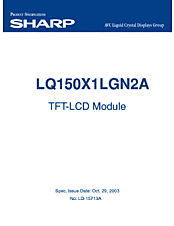 DataSheet LQ150X1LGN2A pdf